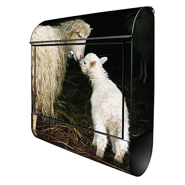 Banjado Design Briefkasten Schwarz Pulverbeschichtet 39x47x14cm 2 Schlüssel günstig online kaufen