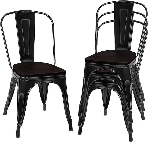 KOMFOTTEU Esszimmerstuhl Bistrostuhl (Set, 4 St), günstig online kaufen