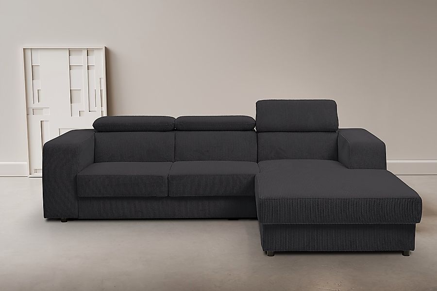 WERK2 Ecksofa "Cherry, modernes Sofa mit Komfortfunktionen, Breite 270cm, L günstig online kaufen