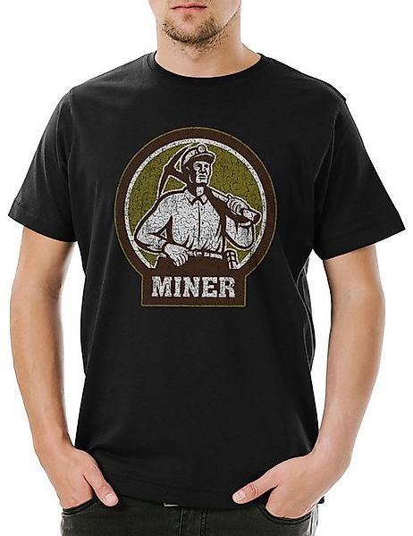 Urban Backwoods Print-Shirt Urban Backwoods Miner VII Herren T-Shirt Schwar günstig online kaufen