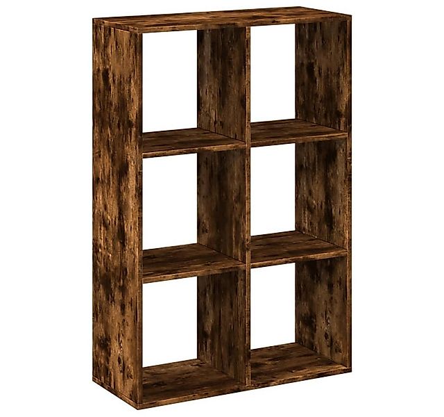 vidaXL Bücherregal Raumteiler-Bücherregal Räuchereiche 69,5x29x103,5 cm, 1- günstig online kaufen