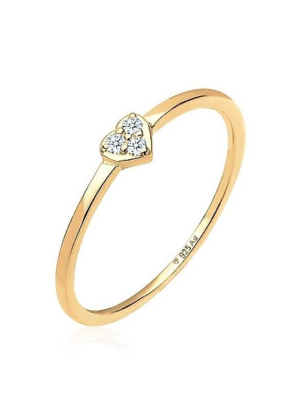 Elli DIAMONDS Verlobungsring Herz Symbol Diamant 0.04 ct. 925 Silber günstig online kaufen