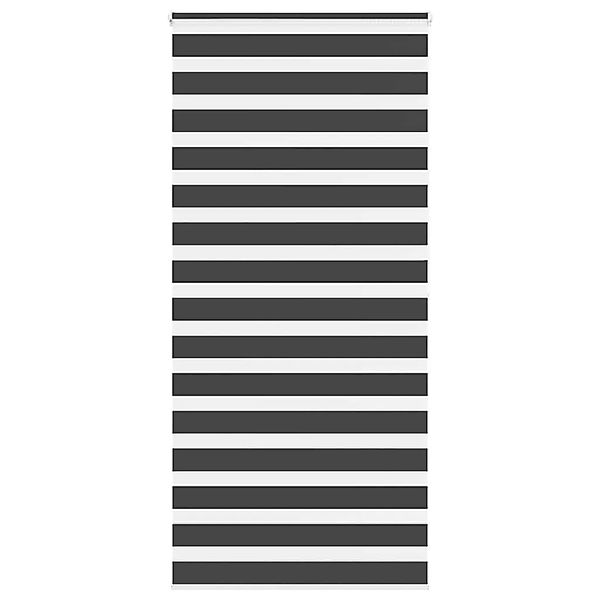 vidaXL Doppelrollo Schwarz 115x200 cm Stoffbreite 110,9 cm Polyester 401426 günstig online kaufen