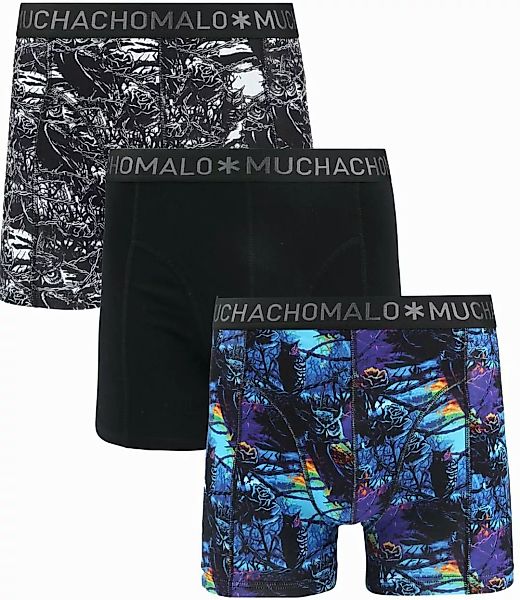 Muchachomalo Boxershorts 3er-Pack Barbwire Owl - Größe XXL günstig online kaufen