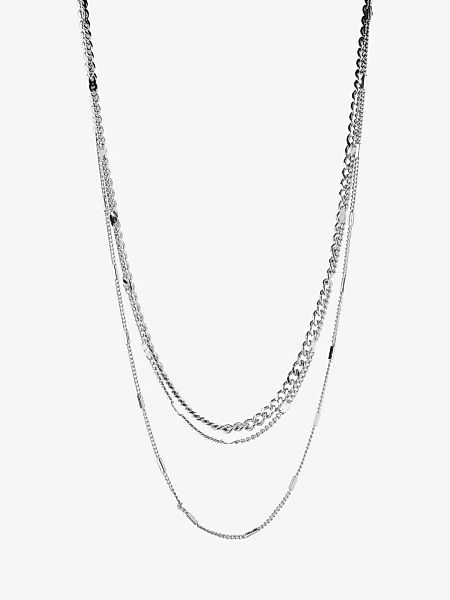 PIECES Mehrreihig Halskette Damen Silber günstig online kaufen