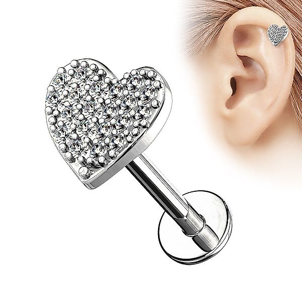 Taffstyle Piercing-Set Piercing Stab mit Kristall günstig online kaufen