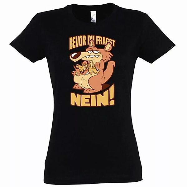 Youth Designz T-Shirt Bevor Du Fragst Nein! Damen Shirt mit lustigem Frontp günstig online kaufen