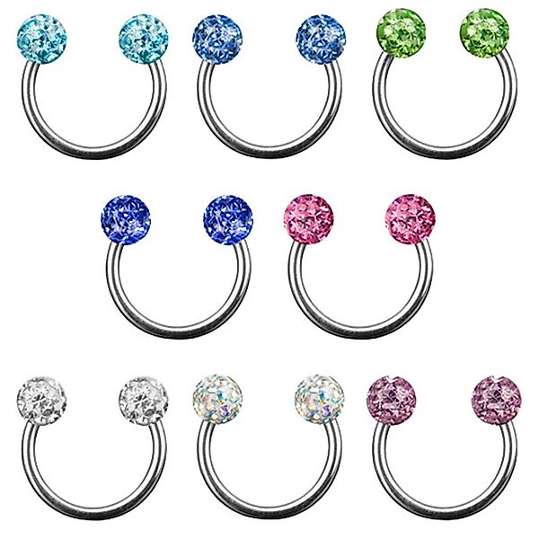 Taffstyle Piercing-Set Piercing Hufeisen Multi Ferido günstig online kaufen