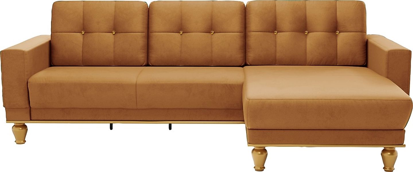 sit&more Ecksofa »Orient 5 L-Form«, mit Strass-Stein, wahlweise mit Bettfun günstig online kaufen