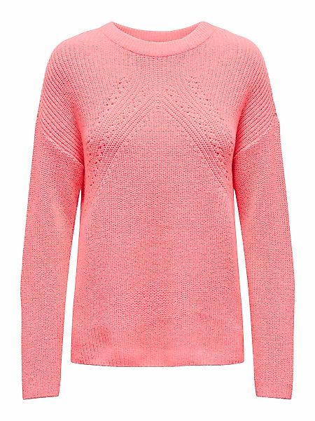 ONLY Rundhalspullover ONLBELLA LIFE LS DETAIL günstig online kaufen