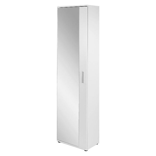 Hochschrank JAKOB weiß silber B/H/T: ca. 49x196x30 cm günstig online kaufen