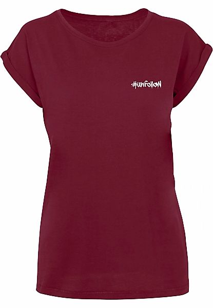Merchcode T-Shirt "Merchcode Damen Ladies Unfollow Extended Shoulder Tee" 1 günstig online kaufen