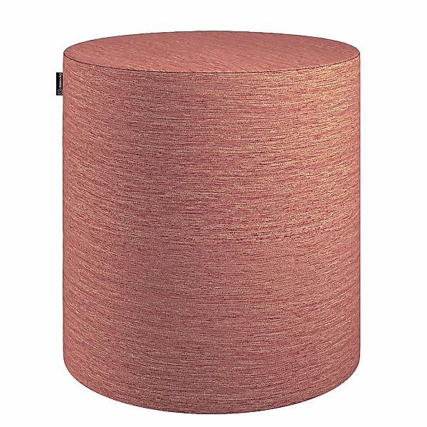 Pouf Barrel, ziegelrot, ø40 cm x 40 cm, Chenille (162-05) günstig online kaufen