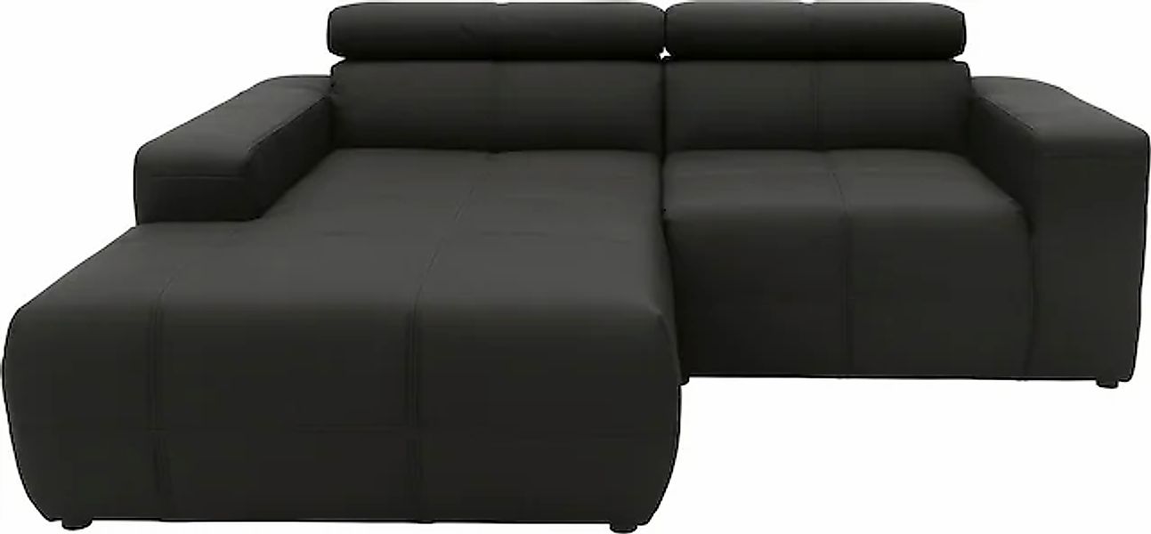 DOMO collection Ecksofa »Brandon, inkl. Kopfteilverstellung, B/T/H: 214/100 günstig online kaufen