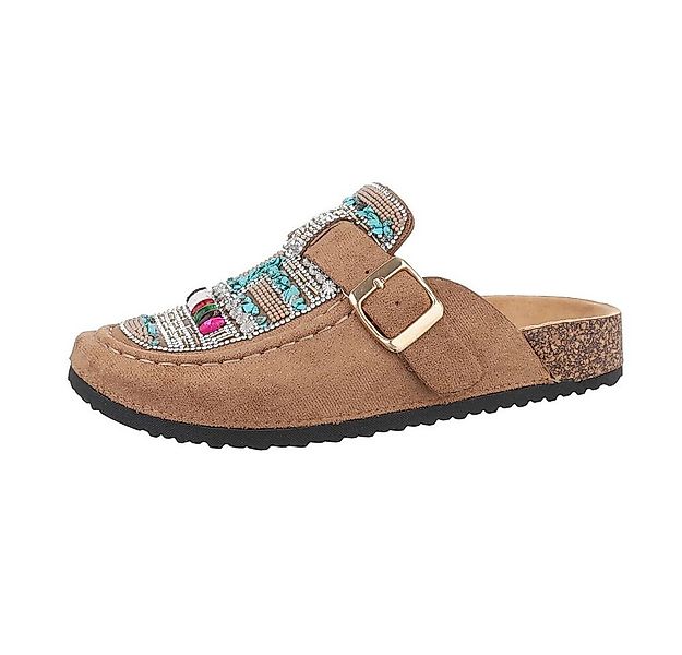 Ital-Design Damen Mules Freizeit Pantolette (85878264) Flach Pantoletten in günstig online kaufen