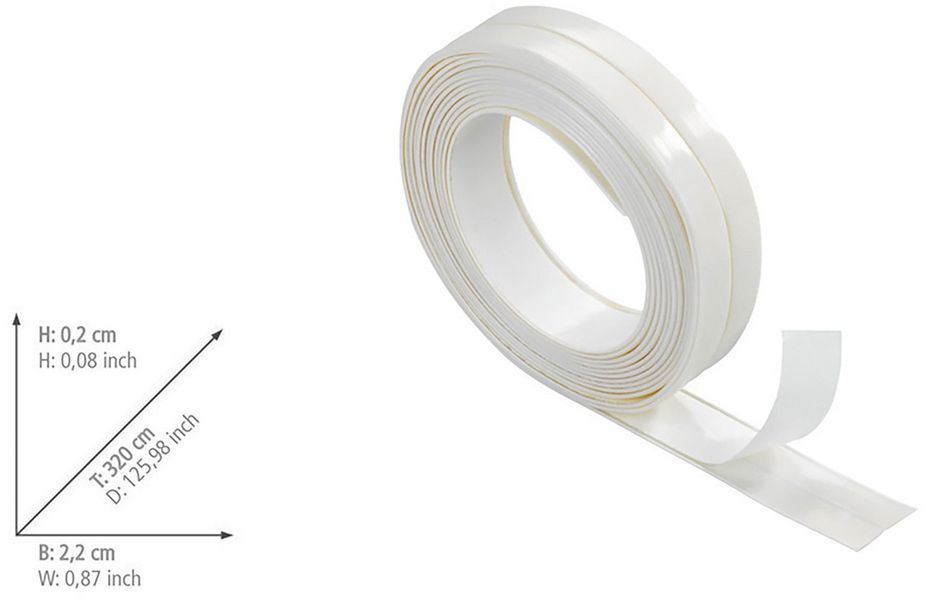 WENKO Dichtungsband, (Set, 2-St), selbstklebend, 320x2,2 günstig online kaufen