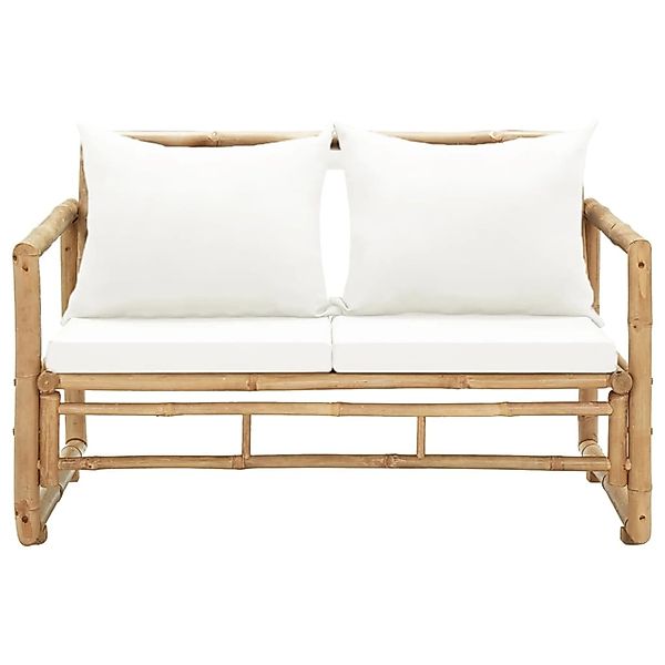 vidaXL Gartenbank 2-Sitzer Gartensofa mit Polstern günstig online kaufen
