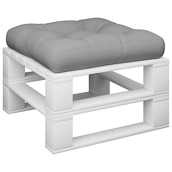 vidaXL Sitzauflage Palettenkissen Grau 60x60x12 cm günstig online kaufen