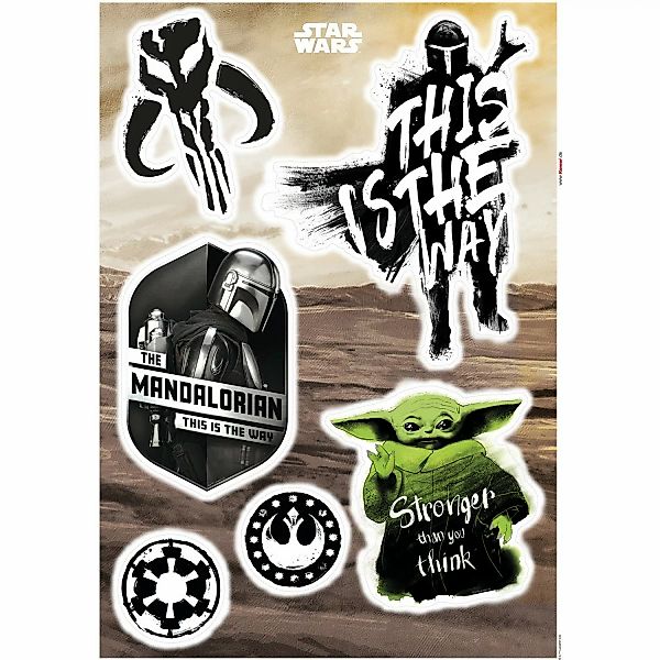 Komar Deko-Sticker Mandalorian Legend 50 x 70 cm gerollt günstig online kaufen
