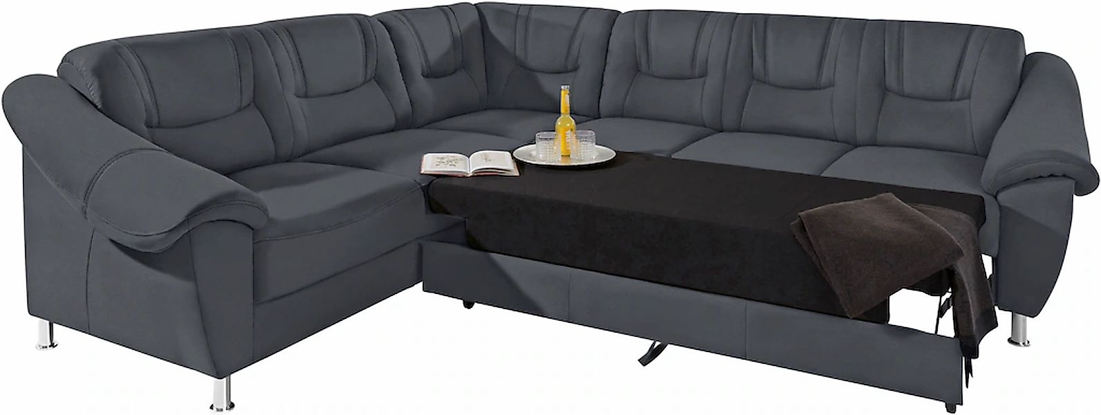 sit&more Ecksofa "Salsa L-Form" mit Federkern, wahlweise mit Bettfunktion günstig online kaufen