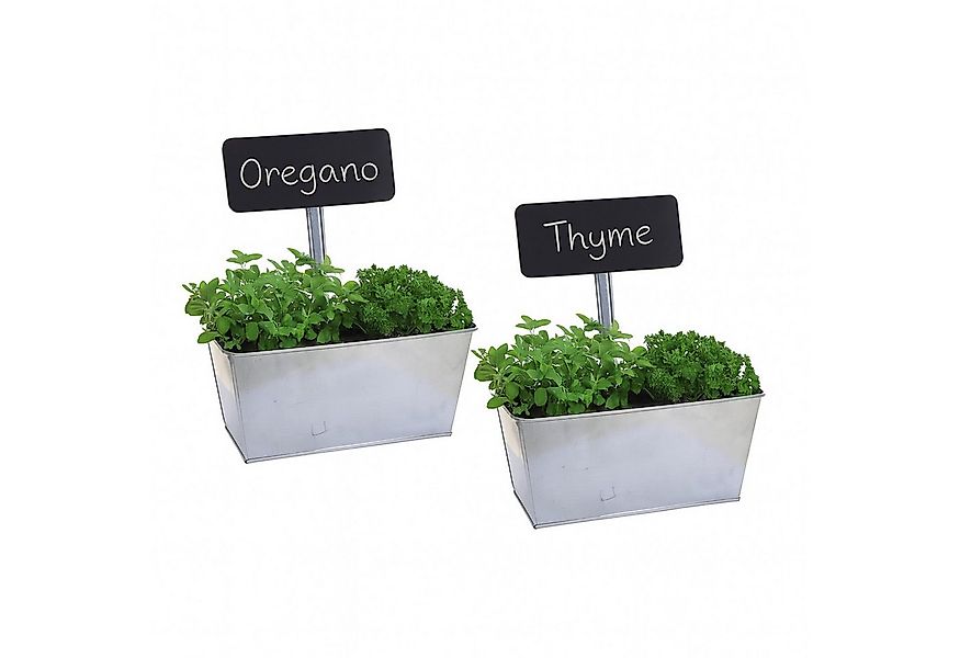 HTI-Living Blumenkasten Blumenkasten 2er Set mit Beschriftungsfeld (Set, 2 günstig online kaufen