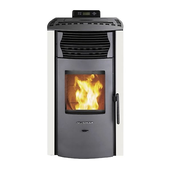 SCHENGER Pelletofen HP51 Weiß 8,8kW A+ Vollautomatisch WIFI+ECO+TIMER günstig online kaufen