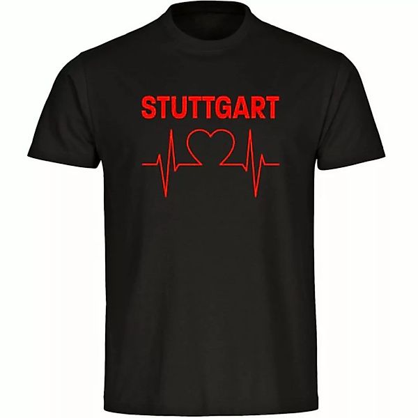 multifanshop T-Shirt Herren Stuttgart - Herzschlag - Männer günstig online kaufen