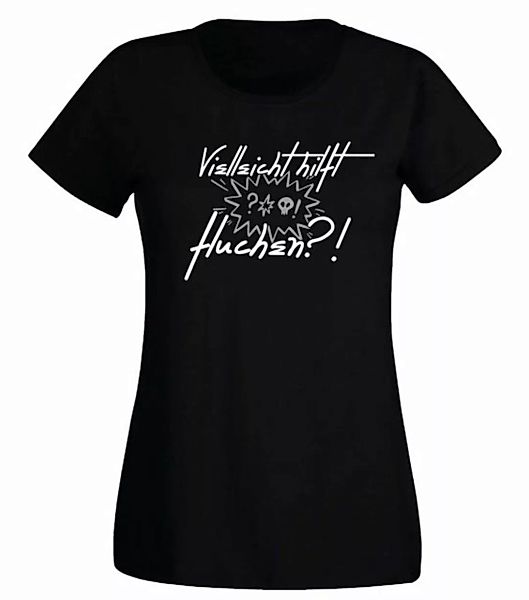 G-graphics T-Shirt Damen T-Shirt - Vielleicht hilft fluchen?! mit trendigem günstig online kaufen