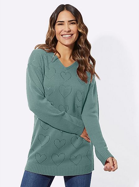 Sieh an! Strickpullover Longpullover . günstig online kaufen