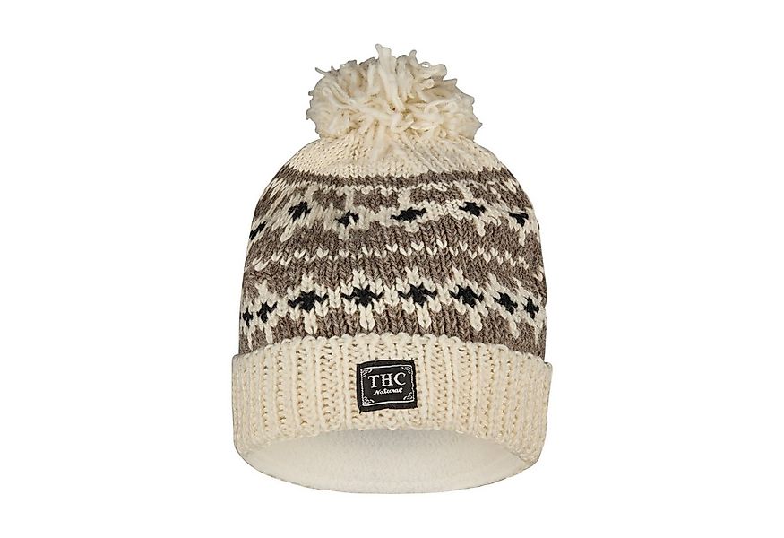 THC Natural Line Strickmütze THC Schafwoll Pudelmütze 507 (1 Stück, 1-St., günstig online kaufen