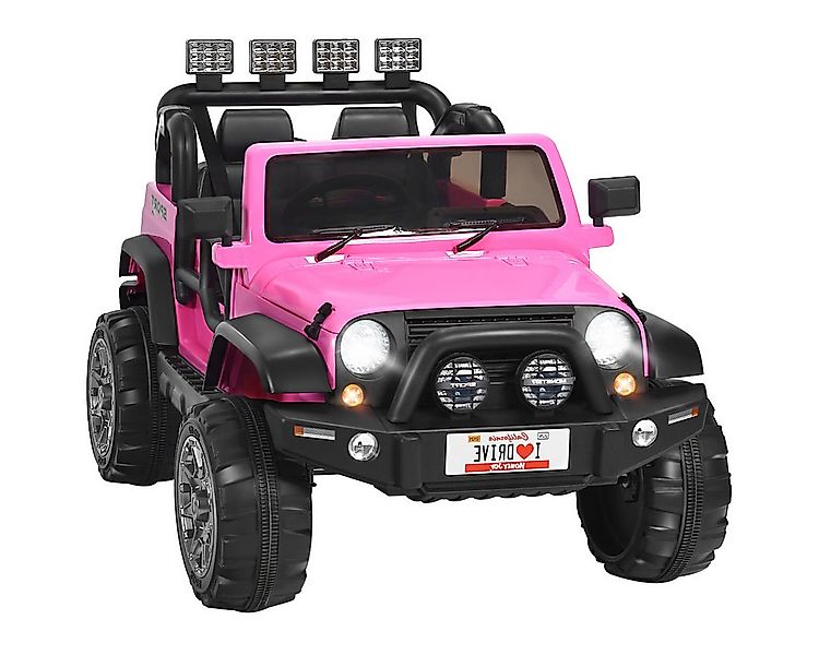 KOMFOTTEU Elektro-Kinderauto 2-Sitz, mit Fernbedienung, LED & Musik, bis 50 günstig online kaufen