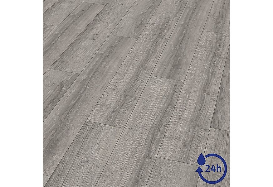 EGGER Laminat NatureSense Aqua EL2406 Sherman Eiche hellgrau, (8mm, 1,995m) günstig online kaufen