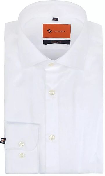Suitable Hemd Stretch Weiß Skinny Fit - Größe 37 günstig online kaufen