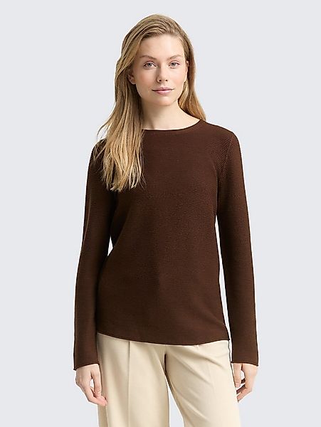 TOM TAILOR Strickpullover Pullover & Strickjacken Strickpullover aus Baumwo günstig online kaufen