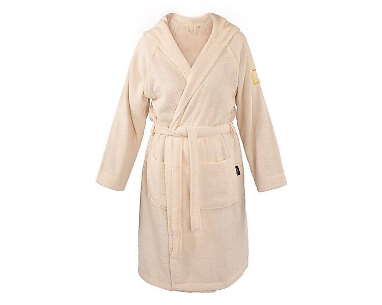 NATIONAL GEOGRAPHIC Damenbademantel für Damen M/L Beige Damenbademantel Bau günstig online kaufen