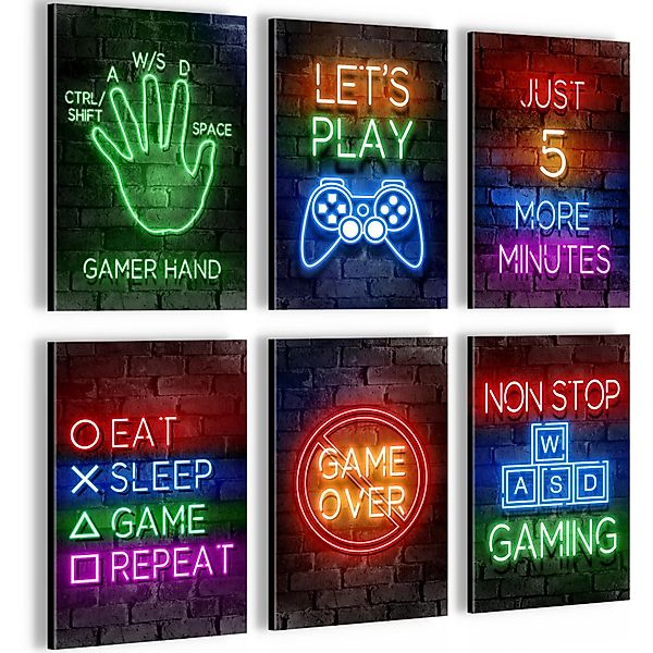 Novart Wandbild Gamer Spielkonsole Gaming 6 günstig online kaufen