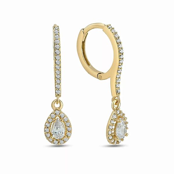dKeniz Paar Ohrhänger "925/- Sterling Silber vergoldet Elegant & Pur Ohrrin günstig online kaufen