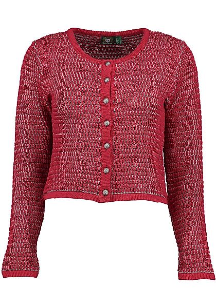 OS Trachten Strickjacke Qoriva Rundhalsausschnitt günstig online kaufen