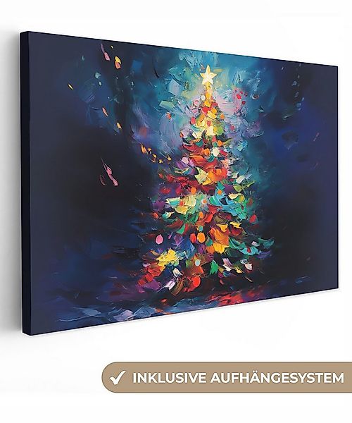 OneMillionCanvasses® Leinwandbild Weihnachtsbaum - Weihnachten - Abstrakt - günstig online kaufen