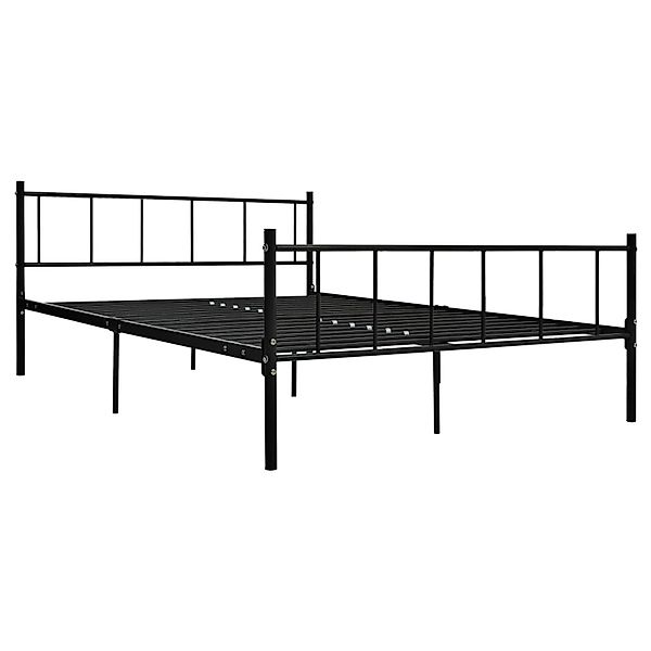 vidaXL Bettgestell Schwarz Metall 180x200 cm Modell 11618410 günstig online kaufen