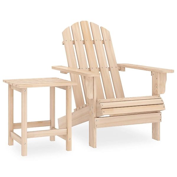 vidaXL Adirondack-Gartenstuhl mit Tisch Massivholz Tanne 315922 günstig online kaufen