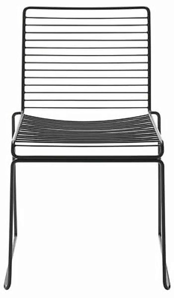 Stapelbarer Stuhl Hee metall schwarz - Hay - Schwarz günstig online kaufen