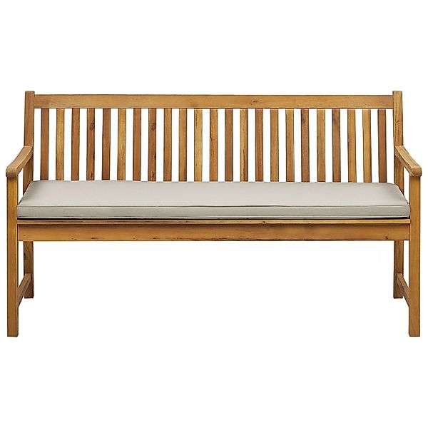 Beliani Gartenbank VIVARA Taupe 61x160x88 günstig online kaufen