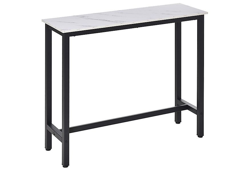 HOMCOM Bartisch mit Marmoroptik, verstellbare Füße (Küchentisch, 1-St., Ste günstig online kaufen