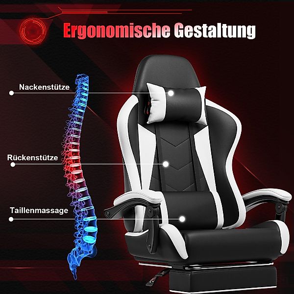 HOMALL Gaming-Stuhl Massage Gaming Stuhl mit günstig online kaufen