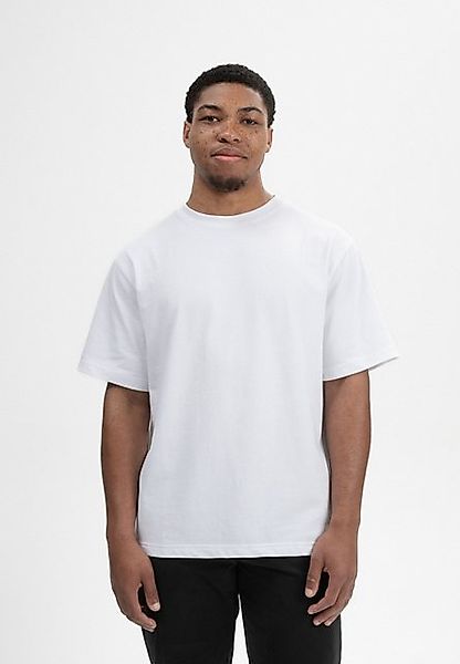 MELA Kurzarmshirt Oversized T-Shirt schwer BHAJAN Rippbündchen günstig online kaufen