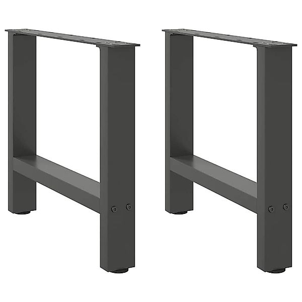 vidaXL Tischbein Couchtischbeine Anthrazit 2 Stk. günstig online kaufen