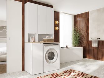Platan Room Badezimmer-Set Waschmaschinenschrank 65 cm günstig online kaufen