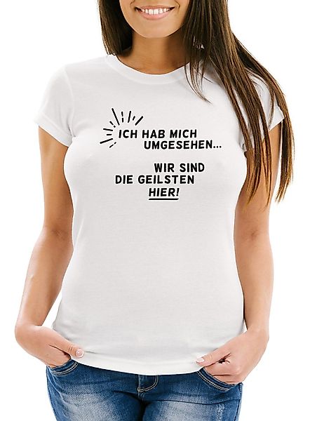 MoonWorks Print-Shirt Damen T-Shirt Ich hab günstig online kaufen