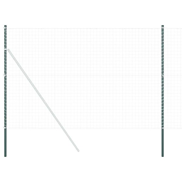 vidaXL Zaunpfosten 2 Stk Grün Pulverbeschichteter Stahl 42012743 günstig online kaufen